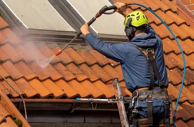 Démoussage et hydrofuge de toiture à Coubon